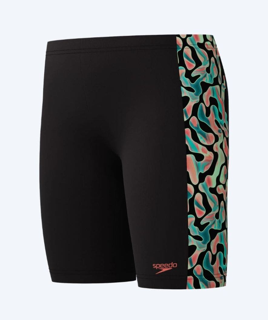 Speedo jongens zwemjammer - Digital Panel - Zwart/groen