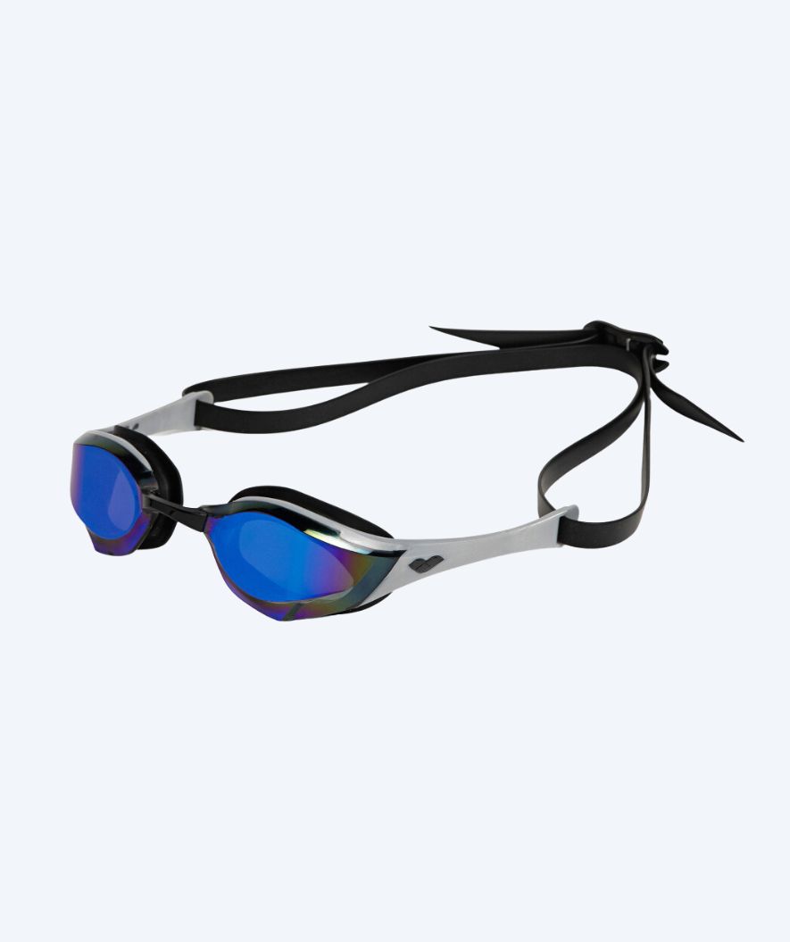 Arena Elite zwembril - Cobra Edge SWIPE Mirror - Zilver/zwart (Blauw mirror)