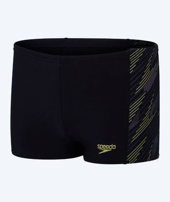 Speedo jongens zwemboxers - Hyperboom Panel - Zwart/geel