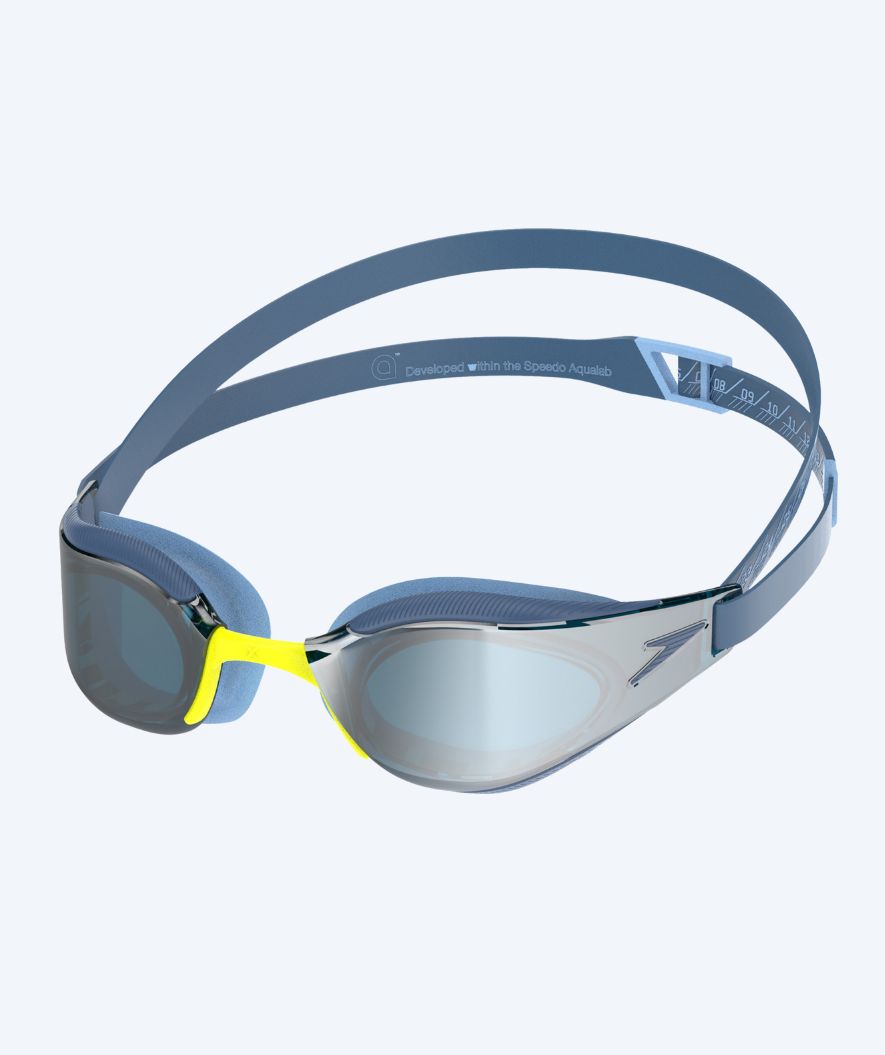 Speedo Elite zwembril - Fastskin Hyper Elite Mirror - Blauw/zilver