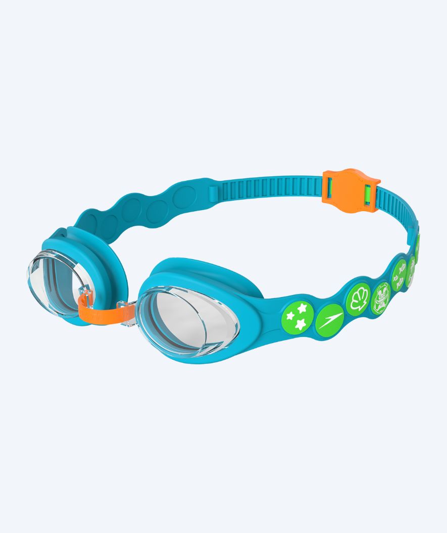 Speedo kind zwembril (3-6) - Infant Spot - Blauw/groen