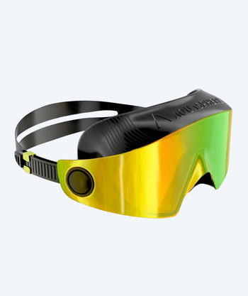 Aquasphere zwemmasker - DEFY. Ultra Indigo - Zwart/goud (Mirror lens)