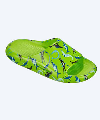 Beco kind badslippers - Ocean Dinos - Groen