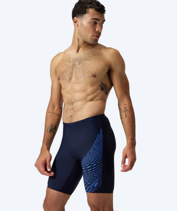 Speedo heren zwemjammer - Medley Logo - Donkerblauw/lichtblauw