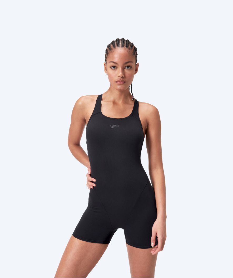 Speedo swimsuit with skirt for women - Endurance -  Zwart