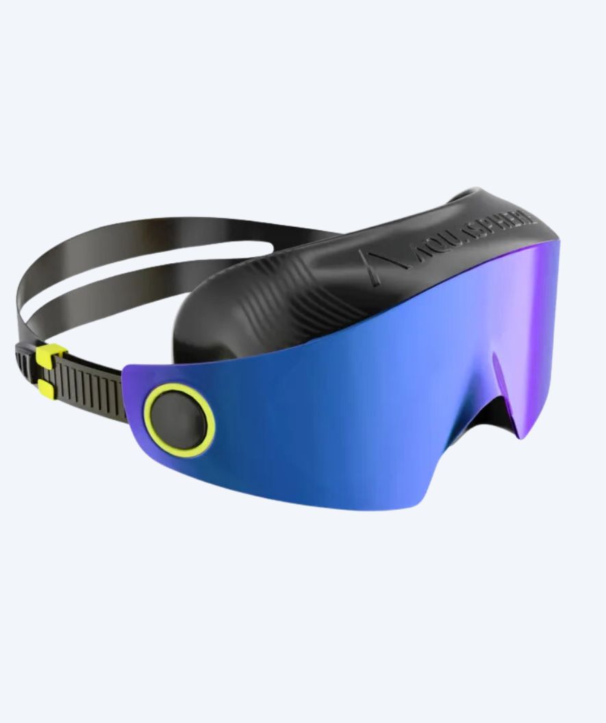 Aquasphere zwemmasker - DEFY. Ultra Indigo - Zwart/blauw (Mirror lens)