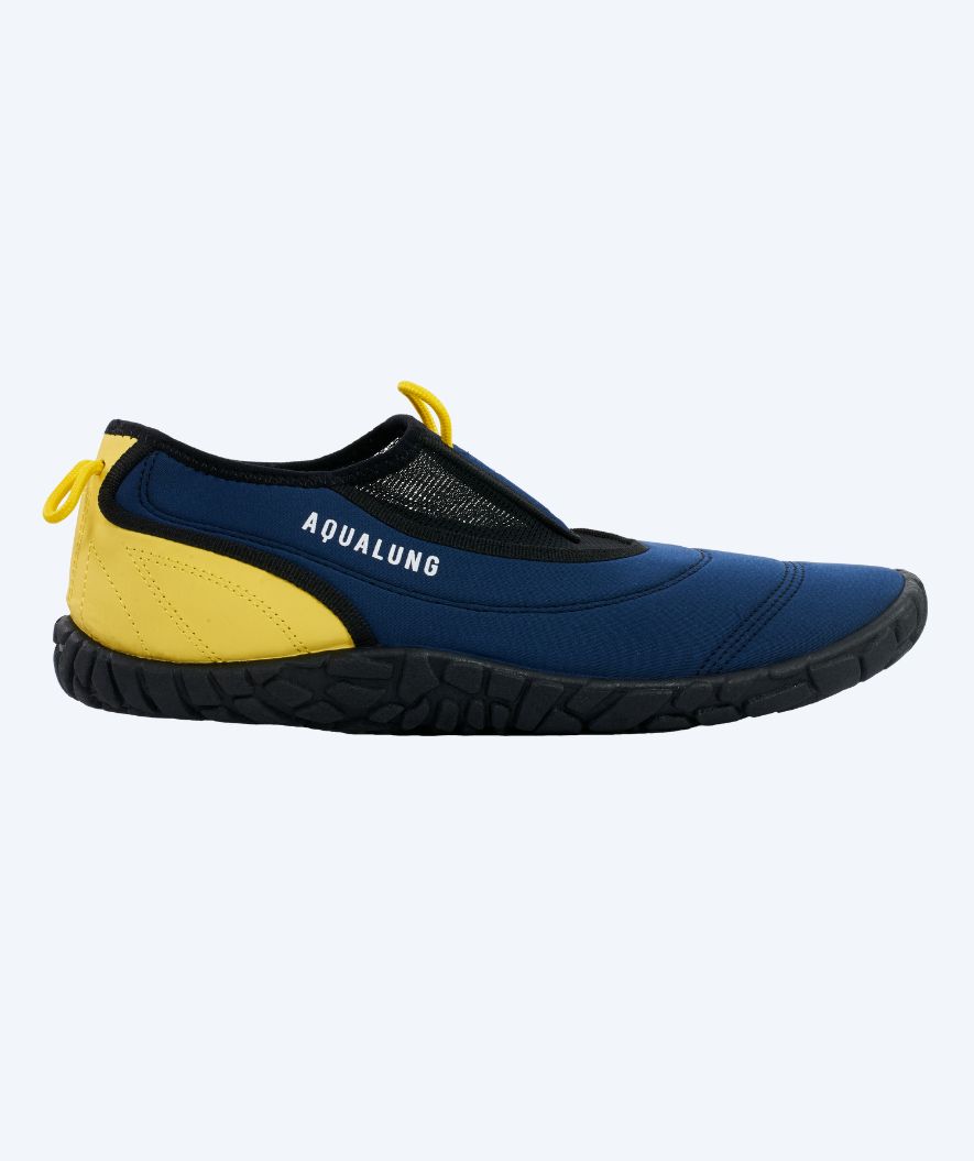 Aqualung volwassenen neopreen waterschoenen - Beachwalker XP - Donkerblauw/geel