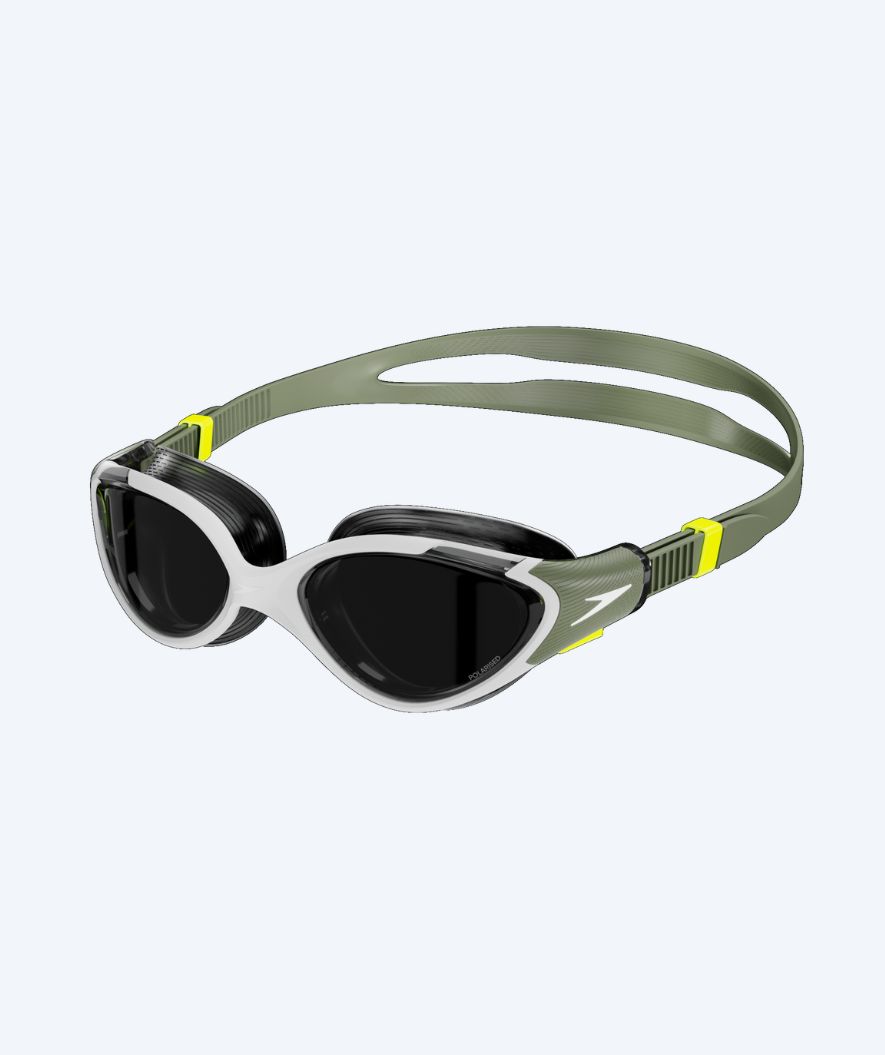 Speedo Dames training zwembril - Biofuse 2.0 - Groen/wit (Smoke lens)