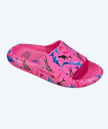 Beco kind badslippers - Ocean Dinos - Roze