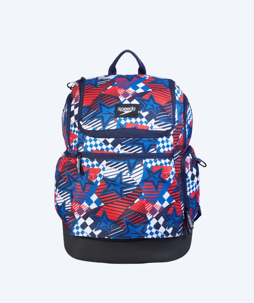 Speedo zwemtas - Teamster 2.0 35L - Blauw/rood