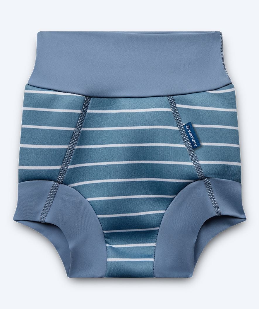 Watery zwemluiers - Neopreen Swim Nappy - Noorse Blauwe Strepen