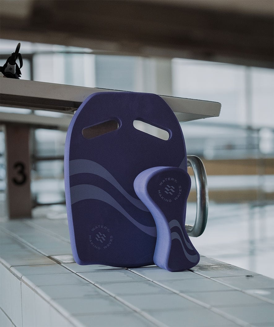 Watery kickboard - Heat - Donkerblauw