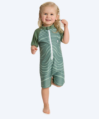 Watery UV-pak voor kinderen - Fjord Korte Mouw Rashguard - Groen