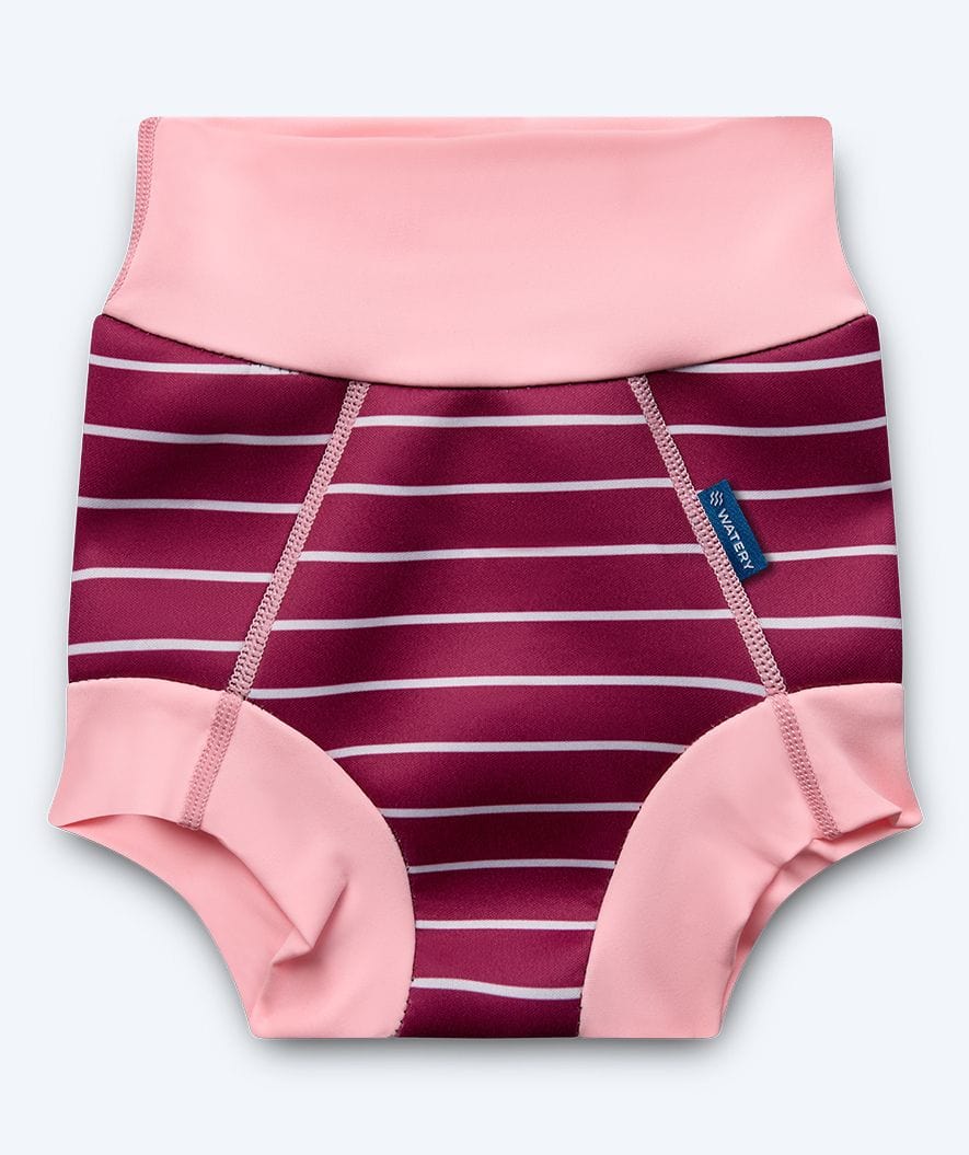 Watery zwemluiers - Neopreen Swim Nappy - Noorse Roze Strepen