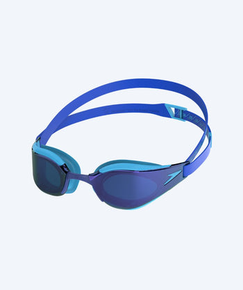 Speedo kind wedstrijd zwembril (6-14) - Fastskin Hyper Elite Mirror - Blauw