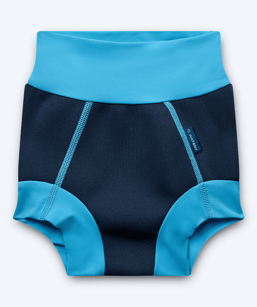 Watery zwemluiers - Neopreen Swim Nappy - Atlantisch Blauw