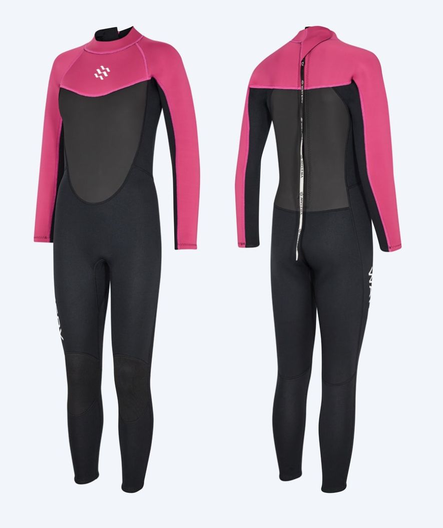 Watery dames wetsuit - Gecko (3mm) - Stof Roze