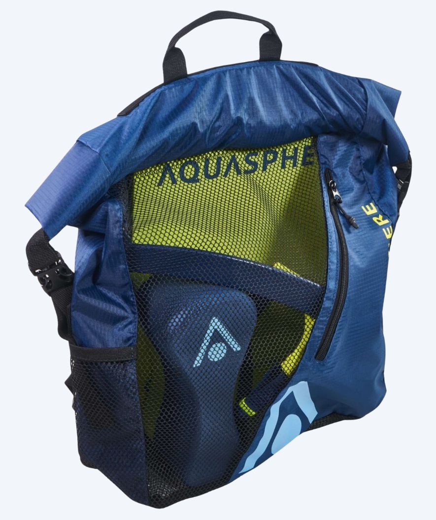 Aquasphere zwemnet - Gear 30L - Donkerblauw/geel