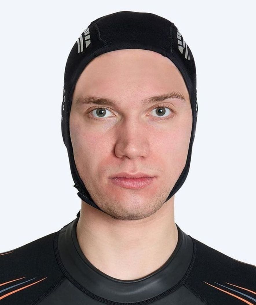 Watery neopreen cap - Reptile (3mm) - Zwart