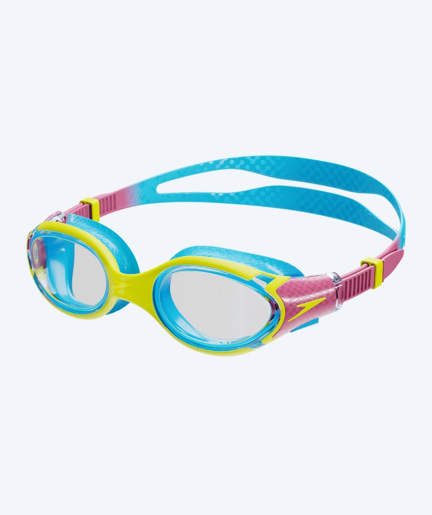 Speedo zwembril voor kinderen (6-14) - Biofuse 2.0 - Geel/blauw