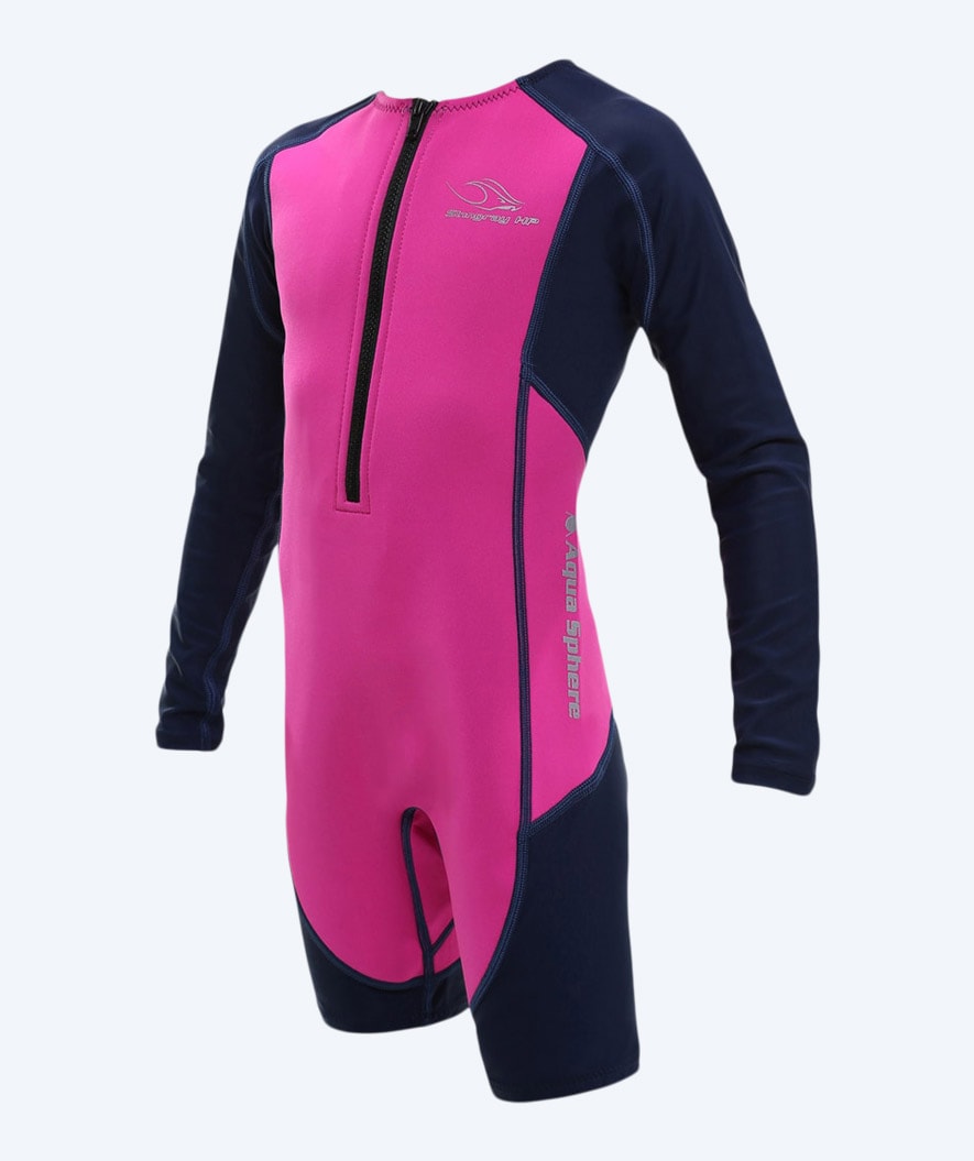 Aquasphere kind wetsuit met lange mouwen (1-12) - Stingray - Roze