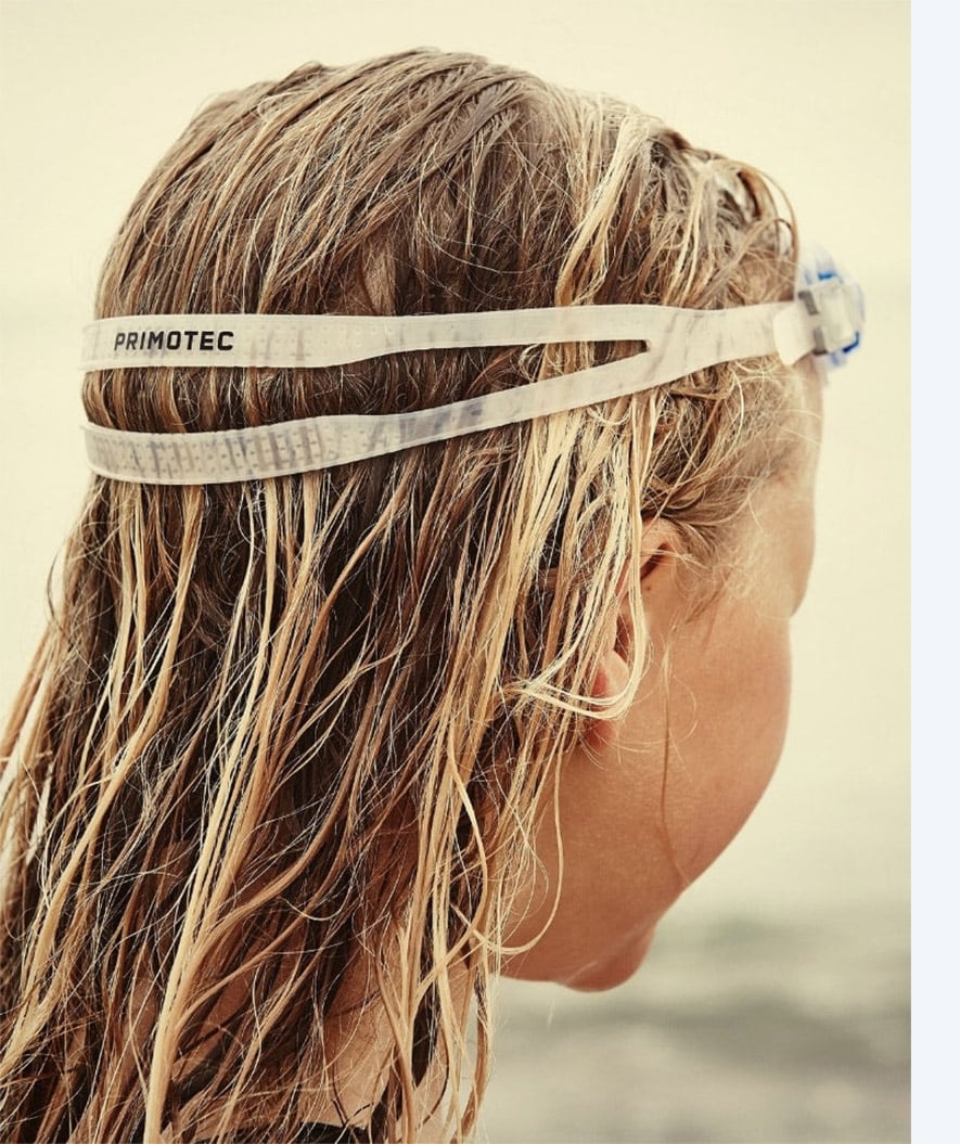 Primotec kind bijziende zwembril - (-1.5) to (-6.0) - Zwart (Smoke lens)