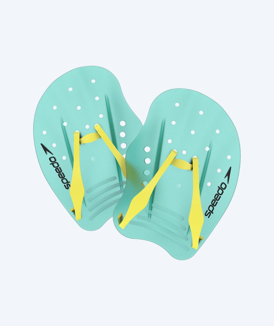 Speedo handpeddels - Tech - Turkoois/Geel