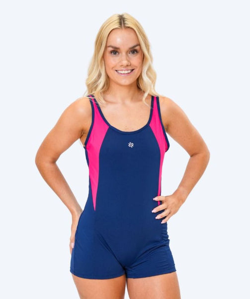 Maeau - Eendelig badpak zonder mouwen voor dames, jongens, shorts met Maeau - Eendelig badpak zonder mouwen voor dames, jongens, shorts met
