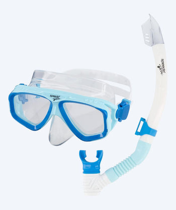 Speedo volwassenen Combo snorkelset - Adventure - Blauw/helder