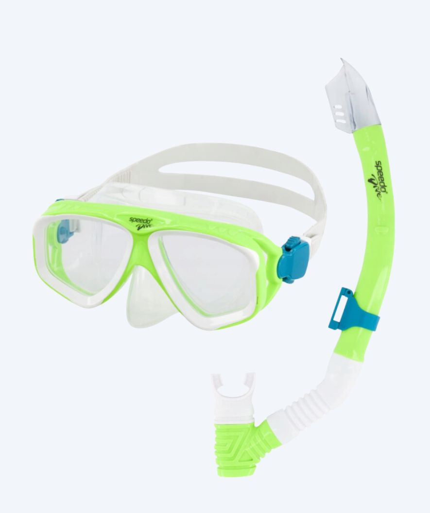 Speedo kind Combo snorkelset (6-16) - Adventure - Groen/helder