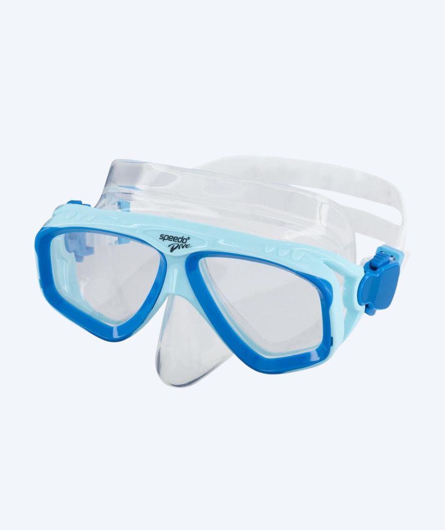 Speedo volwassenen duikbril - Adventure - Blauw/helder
