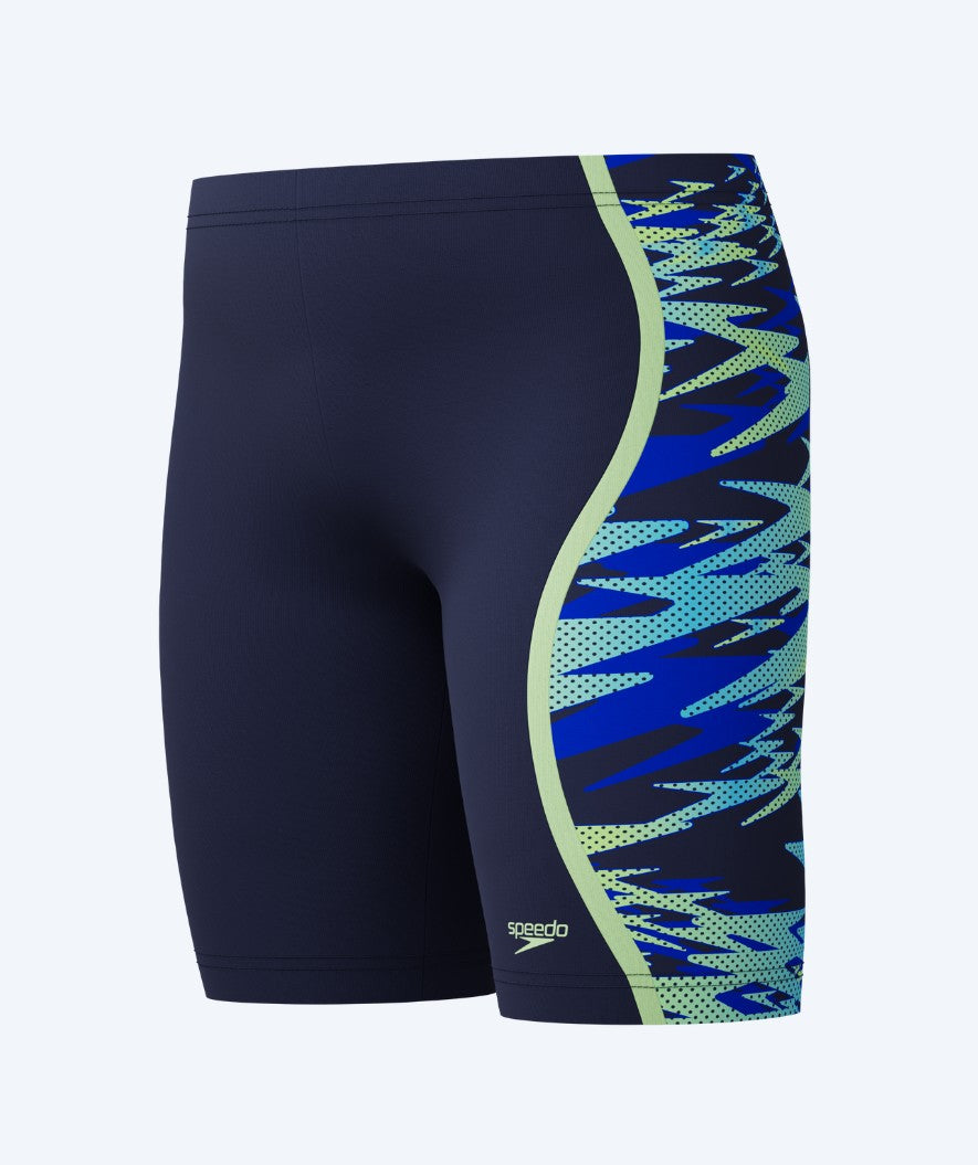Speedo jongens zwemjammer - Hyperboom Splice - Donkerblauw/groen
