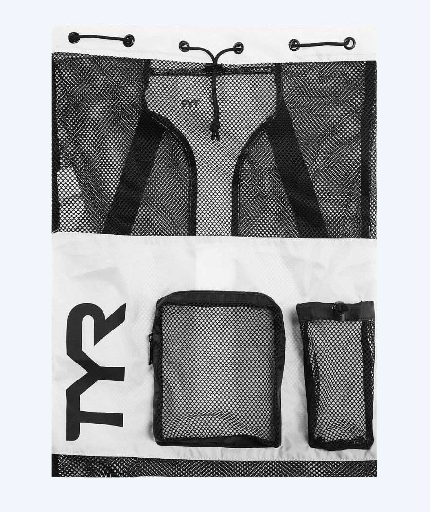 TYR zwemnet - Big Mesh Mummy 40L - Wit/zwart
