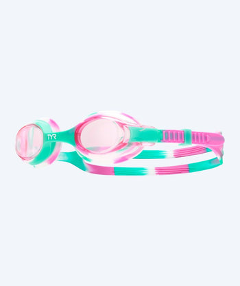 TYR kind zwembril - Swimple - Groen/roze