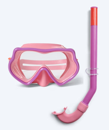 Watery kind Combo snorkelset (4-10) - Pulina - Roze/paars