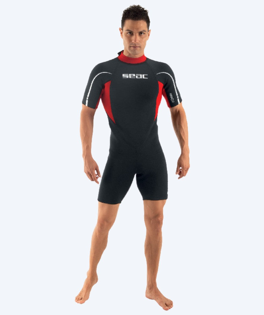 SEAC heren wetsuit - Relax Short 2.2 MM - Zwart/Rood