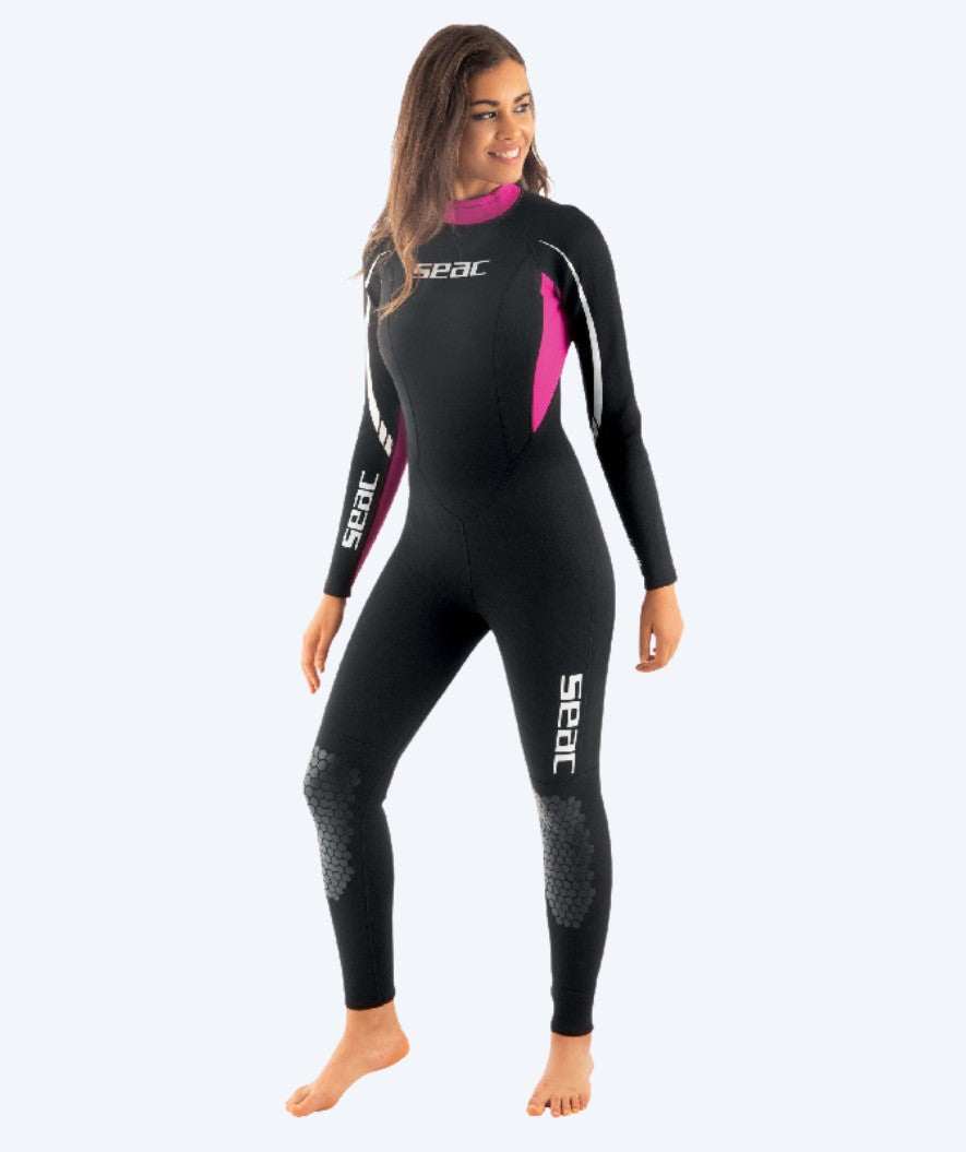 SEAC dames wetsuit - Relax Long (2,2mm) - Zwart/roze