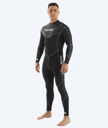 SEAC heren wetsuit - Sense (3mm) - Zwart/grijs