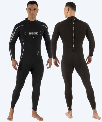 SEAC heren wetsuit - Feel-S (3mm) - Zwart/grijs