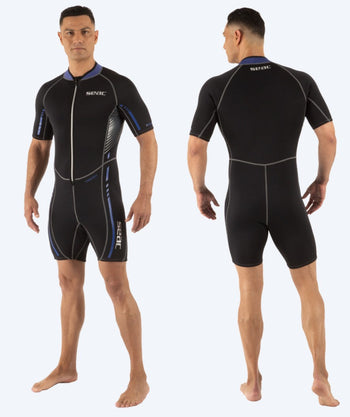 SEAC heren wetsuit - Trendy (2,5mm) - Zwart/blauw