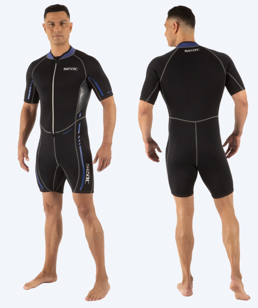 SEAC heren wetsuit - Trendy (2,5mm) - Zwart/blauw