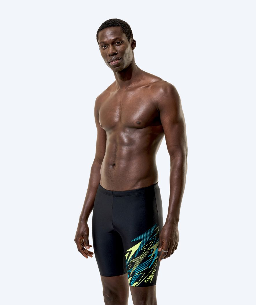 Speedo heren zwemjammer - Medley Logo - Zwart/Groen