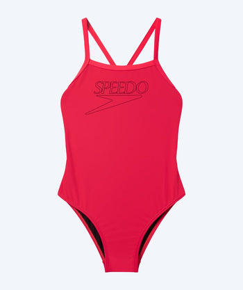 Speedo meisjes badpak - Endurance Logo Thinstrap - Lichtroze