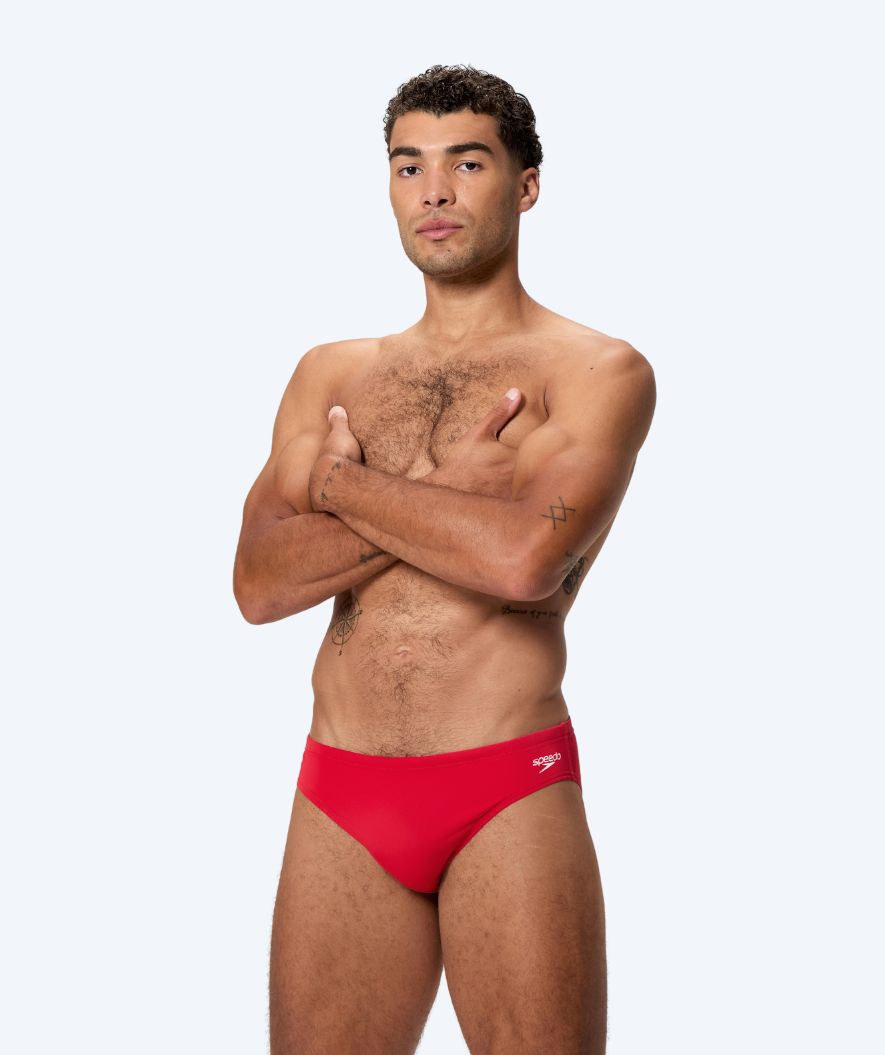 Speedo heren zwemslip - Endurance Logo - Rood