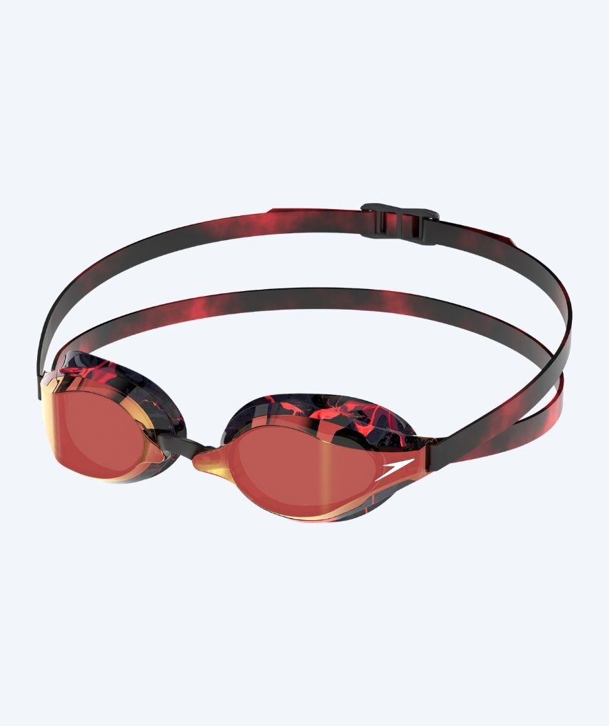 Speedo Elite zwembril - Fastskin Speedsocket 2 Mirror - Zwart/Rood (Limited 2026)