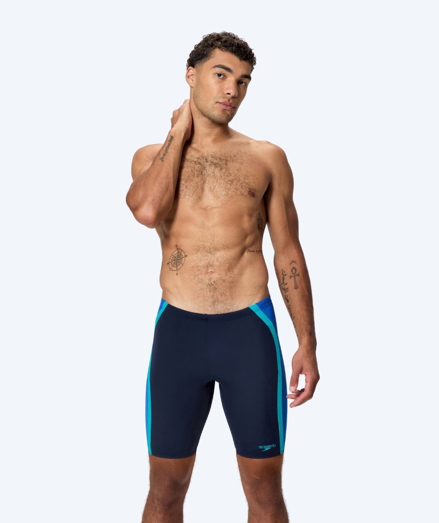 Speedo heren zwemjammer - Solid Splice - Donkerblauw/Lichtblauw