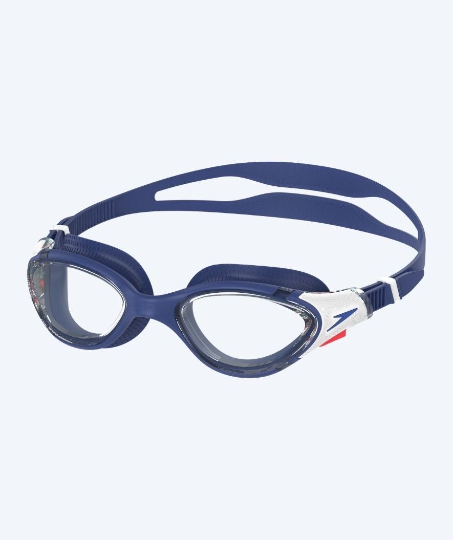 Speedo bijziende zwembril op sterkte voor volwassenen - (-1.5) – (-6.0) - Biofuse 2.0 - Donkerblauw/Helder