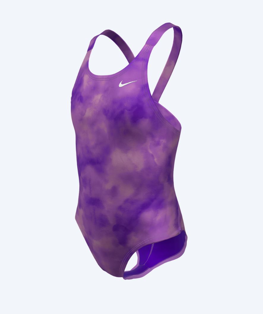 Nike meisjes badpak - Hydrastrong Print Fastback - Paars/Lichtroze
