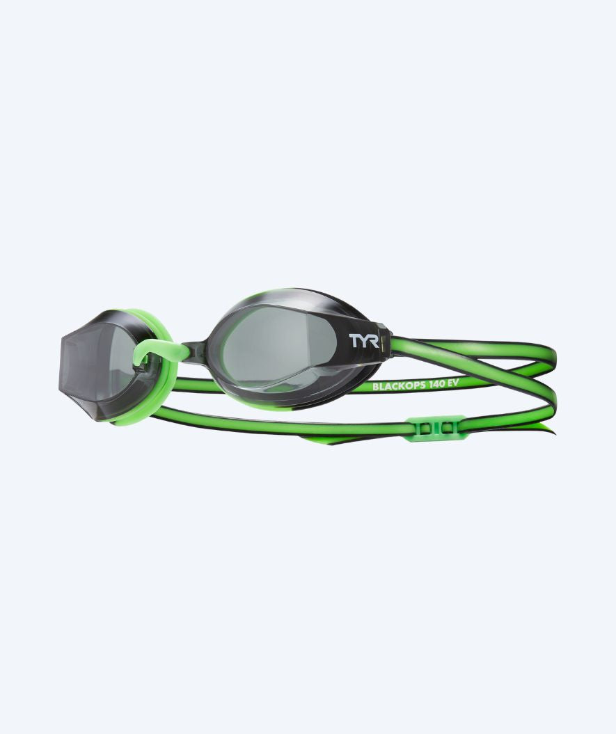 TYR junior zwembril - Blackops 140 EV - Groen/Zwart (Smoke lens)