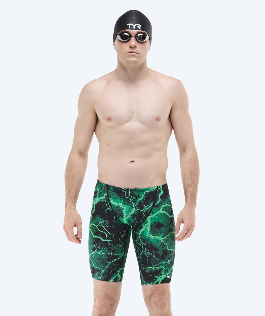 TYR heren zwemjammer - Durafast Elite Arterix - Groen/Zwart